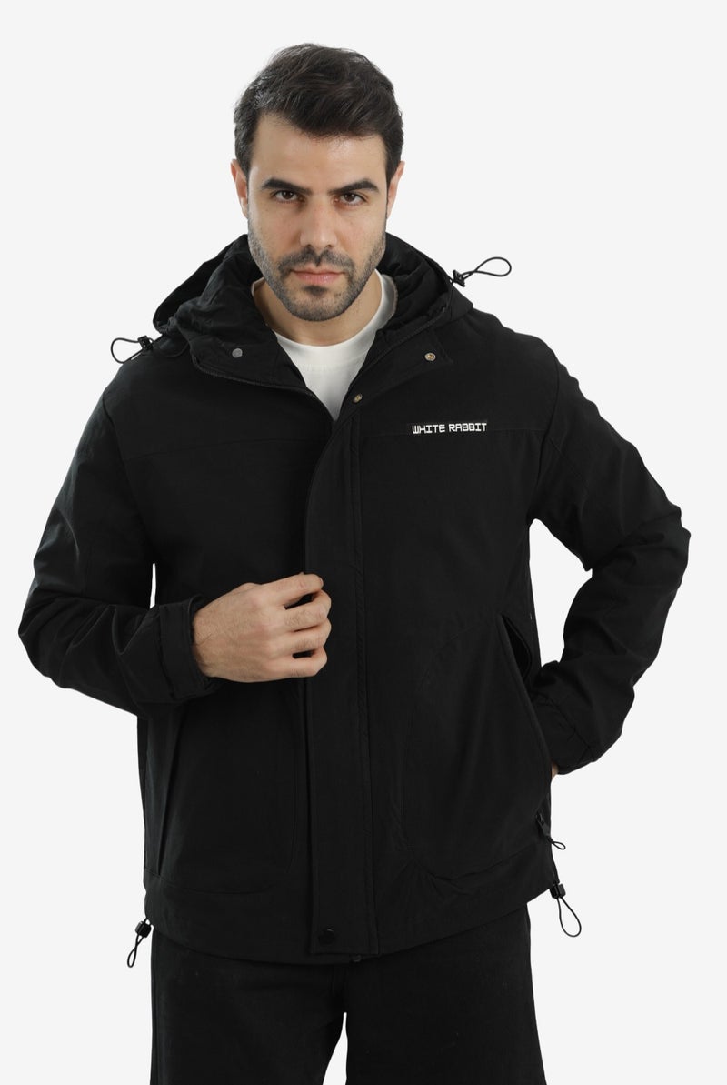 White Rabbit Men’s Soft Waterproof Hooded Jacket - Image 1